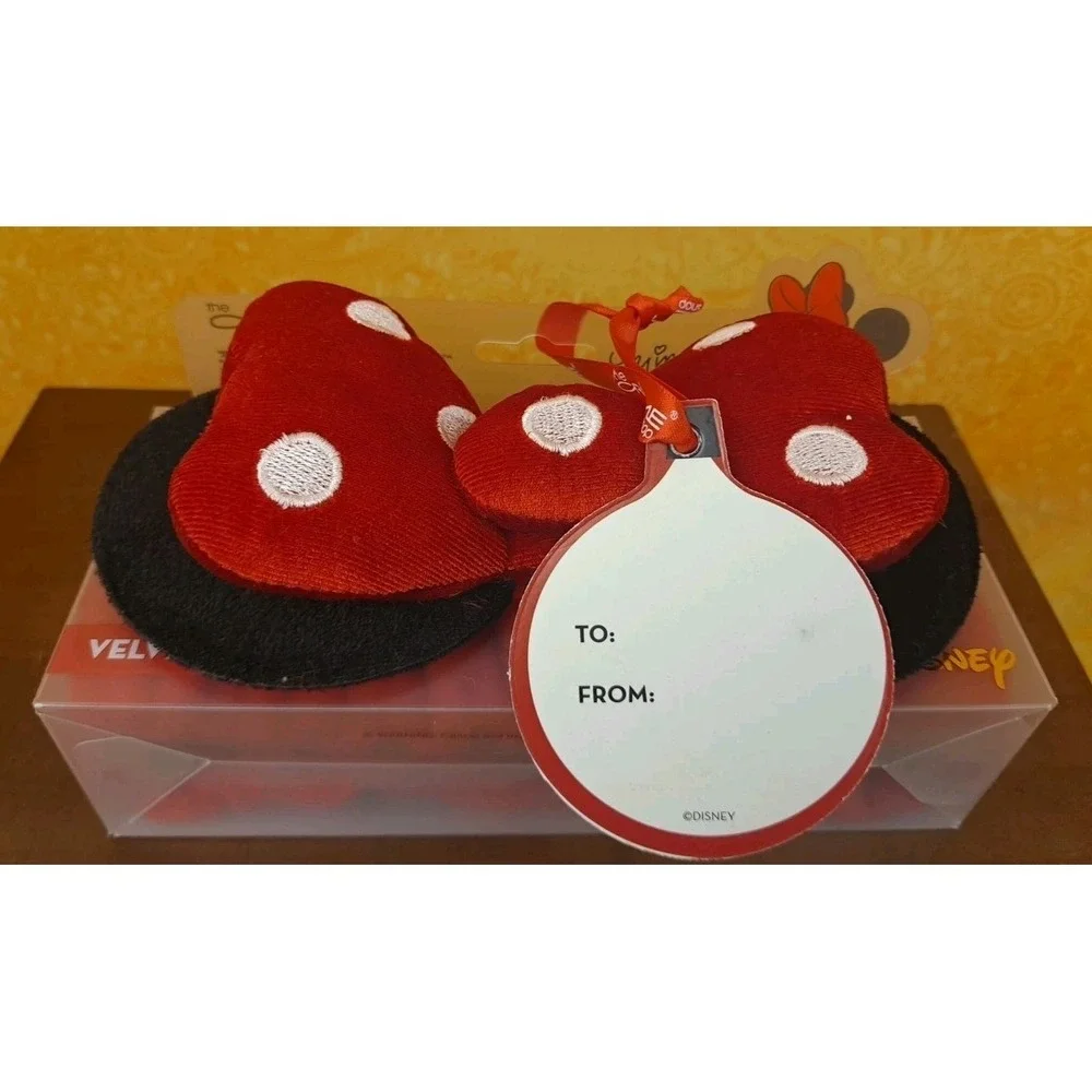 DISNEY The Creme Shop x Minnie Mouse 3D Teddy‎ Spa Headband with Red Bow